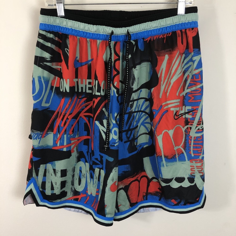Nike Dri-Fit DNA Graffiti Exploration Series Shorts Men's Sz L Basketball Flaw